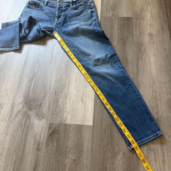 7 For All Mankind Josefina Jeans Mid Rise Button Fly - Picture 10 of 12